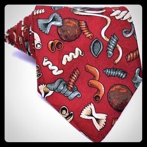 Tabasco Brand Red Pasta Noodles Novelty Necktie